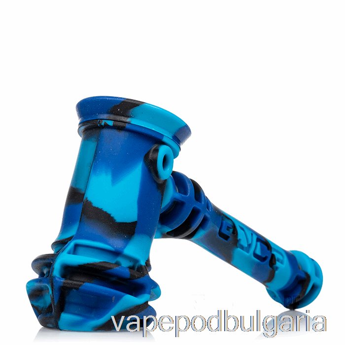 Vape 10000 Дръпки Eyce Hammer Silicone Bubbler Winter (black / Baby Blue / Blue)